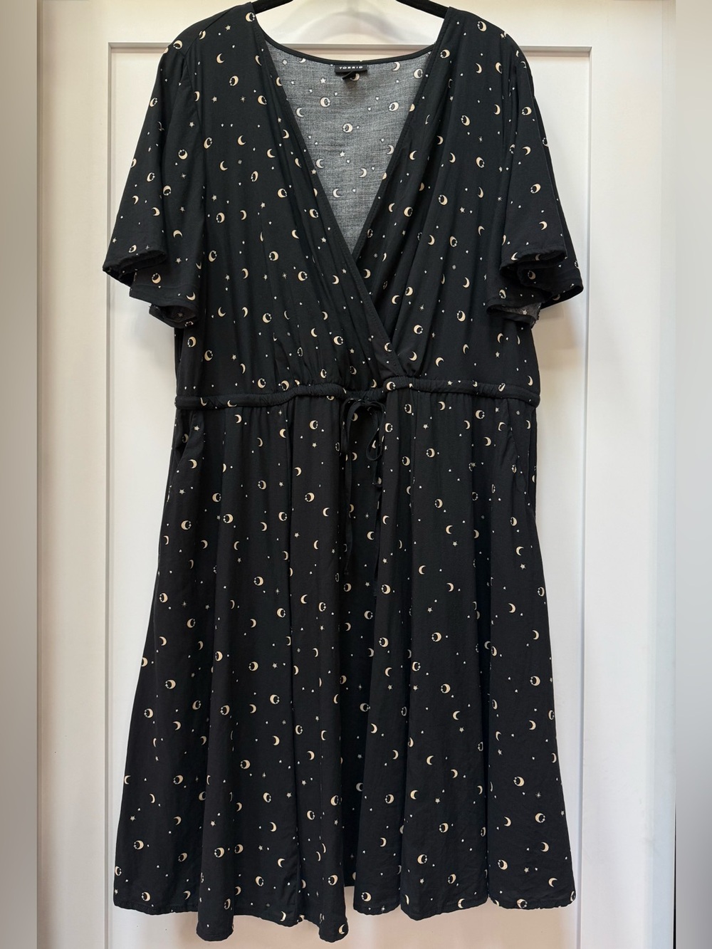 Torrid Surplice Flutter-Sleeve Mini Dress